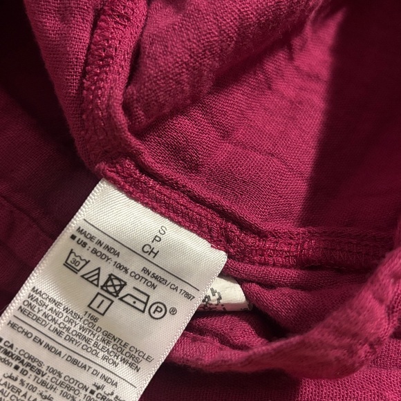 🆕 Old Navy 100% Cotton Pink Dress Size Small.  #54 - Picture 7 of 7